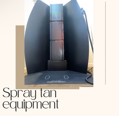 Spray tan booth with gun - tan,